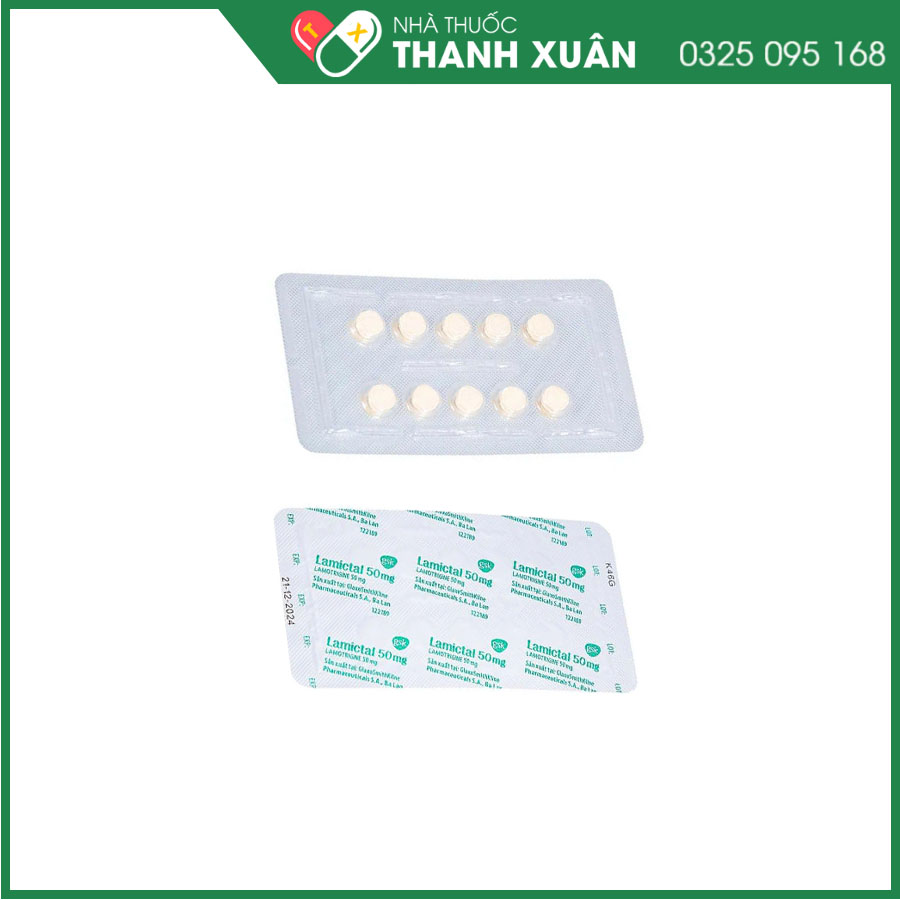 Lamictal 50mg điều trị động kinh, rối loạn lưỡng cực